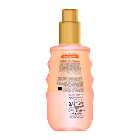 Garnier Ambre Solaire Invisible Protect Glow Transparent Αδιάβροχη Αντηλιακή Λοσιόν Σώματος SPF30 σε Spray 150ml