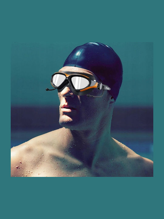 Erwachsenen Schwimmbrillen mit Blendfreien Linsen Weiß