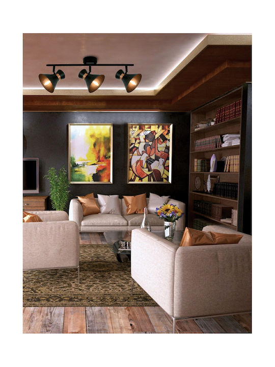 Viokef Kelly Single Spot with Socket E14 in Copper Color