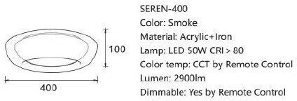 Sun Light Ceiling Mount Light with Integrated LED and Remote Control