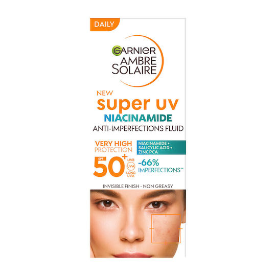 Garnier Ambre Solaire Super UV Niacinamide Sunscreen Cream Face SPF50+ 40ml