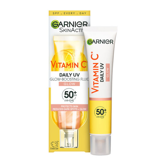Garnier SkinActive Vitamin C Daily UV Αντηλιακή Κρέμα Προσώπου SPF50 με Χρώμα 40ml