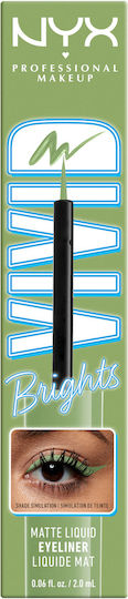 NYX Professional Makeup Vivid Brights Liquid Eye Liner 02 Chosted Green 2ml