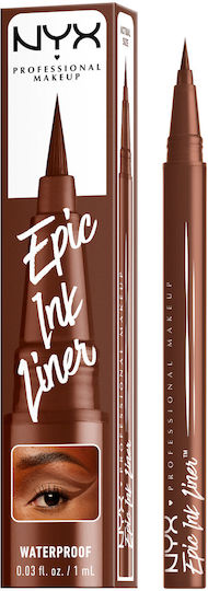 NYX Professional Makeup Epic Ink Waterproof & Long Stay Pen Eye Liner 05 Graham Cracker 1ml