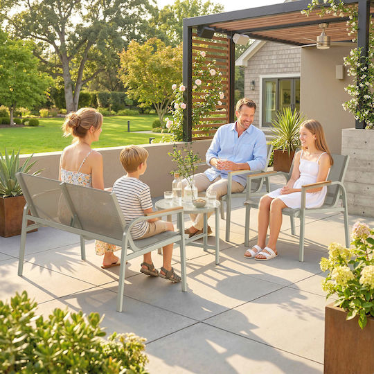 Garden & Outdoor Furniture Sets Living Room Set 4 Pieces Green