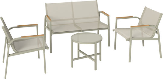 Garden & Outdoor Furniture Sets Living Room Set 4 Pieces Green