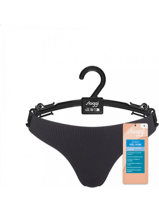 Feel Pure Γυναικείο String χωρίς Ραφές Μαύρο