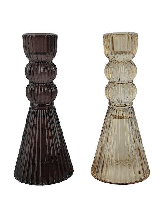 Beauty Home Suport Lumanari Din Sticlă 6.5x15cm Diverse Culori Beauty Home Suport Lumanari Din Sticlă 6.5x15cm Diverse Culori