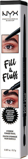 NYX Professional Makeup Fill & Fluff Pencil for Eyebrows 08 Black