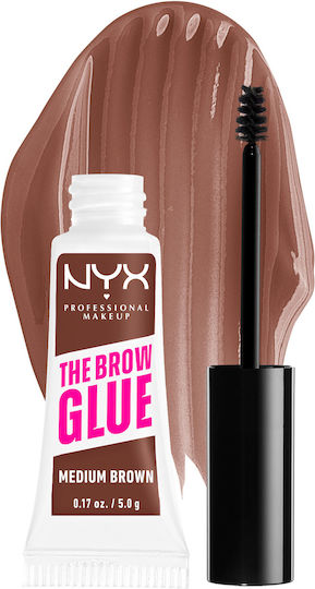 NYX Professional Makeup The Brow Glue Gel for Eyebrows 03 Medium Brown