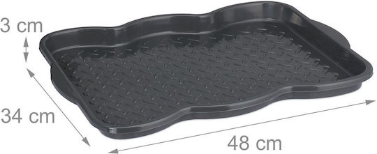 Relaxdays Bază De Depozitare Pantofi Gri 48x34cm 3 Bucăți