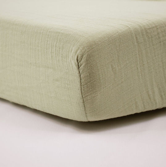 Little Band Set Baby Crib Cotton Fitted White Sheets 60x120cm 2 Pieces