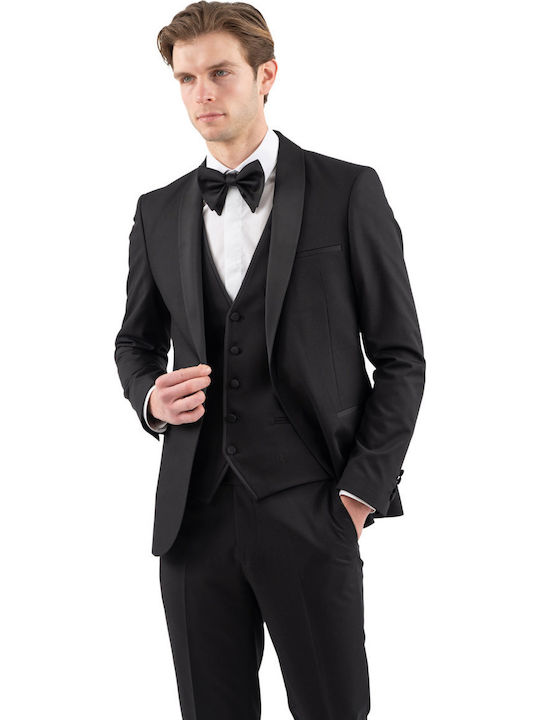 Summer Men's Groom's Suit Black