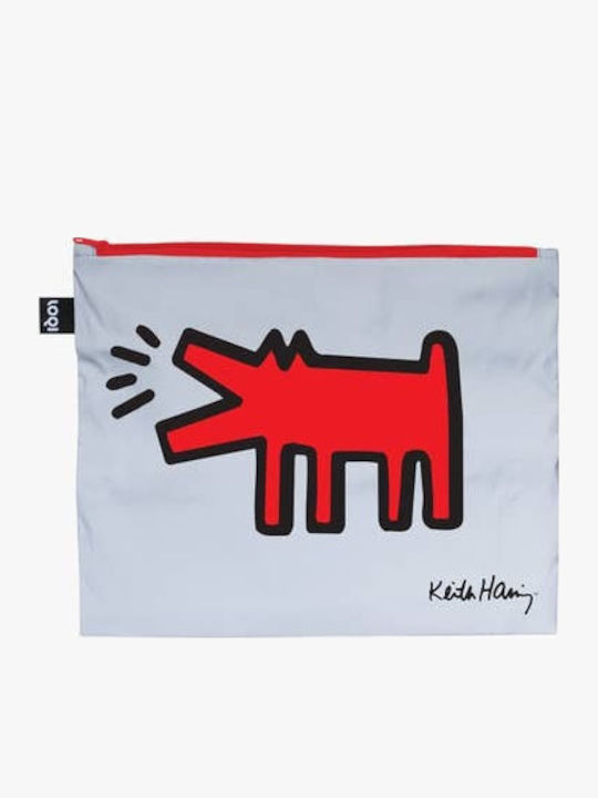 Σετ Τσαντάκια Ανακυκλωμένα Keith Haring Dog Heart Love Reflective Zip Pockets Σετ Τσαντάκια Ανακυκλωμένα Keith Haring Dog Heart Love Reflective Zip Pockets