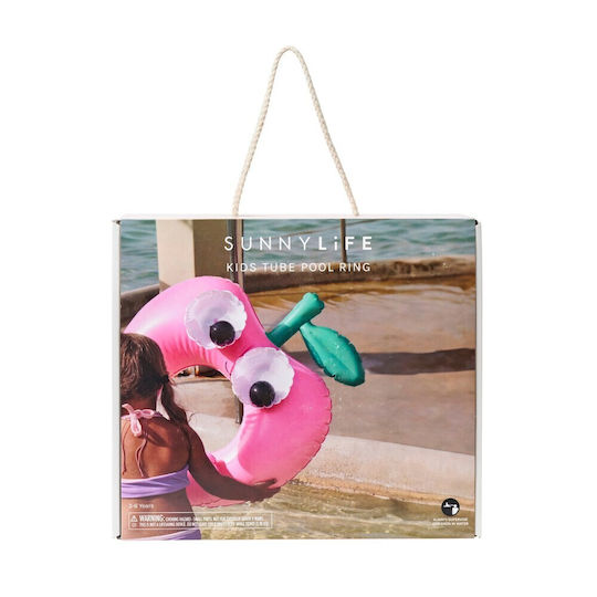 Kids' Swim Ring Kiddy Float Poppy Peach Pink Sunnylife