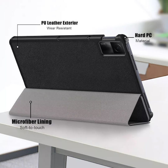 Калъф За Таблет Xiaomi Redmi Pad Skyddar Innovation Мултиъгълна Стойка Функция Сън Събуждане Foldpro Червен Комплект Стикер