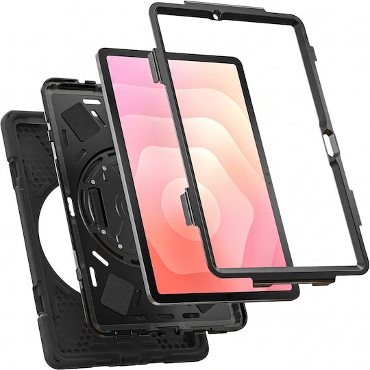 Husă Rezistentă la Șocuri Avizar Galaxy Tab S11 cu Stand Integrat Slot S Pen Neagră