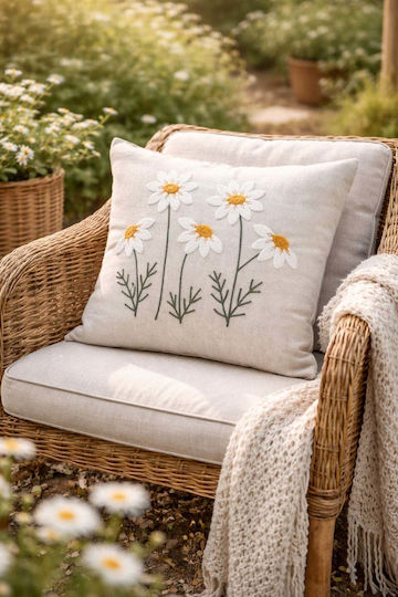 SteweHome Decorative Pillow Case Cream