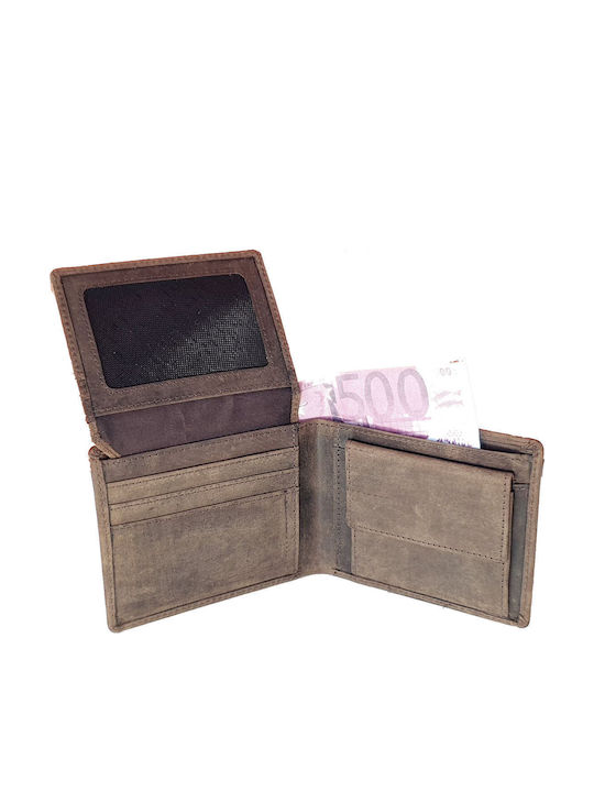Leder Herrenbrieftasche Reise Mit RFID Braun