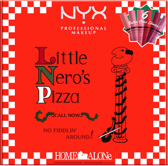 NYX Professional Makeup Little Nero's Pizza Set de machiaj pentru față și corpBuze 6buc