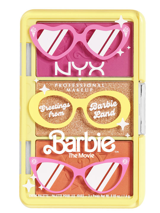 NYX Professional Makeup Barbie Paletă de machiaj pentru față Față 3.9gr NYX Professional Makeup Barbie Paletă de machiaj pentru față Față 3.9gr