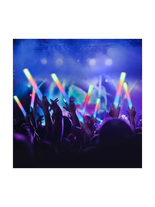 Set 10 Foam Led Sticks 46 Cm Length Parties