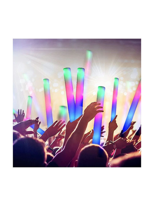 Set 10 Foam Led Sticks 46 Cm Length Parties