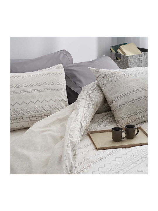 Vesta Home Elea 2 Piece Bed Sheets Super King 240x270cm Beige (4 Pieces)