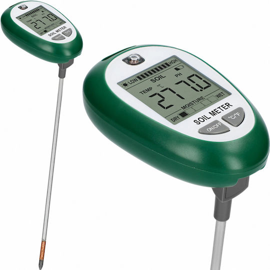 Tester Sol 4 În 1 Zola Ph Umiditate Lumină Temperatură Măsurare Ecran Lcd Alimentat Cu Baterie