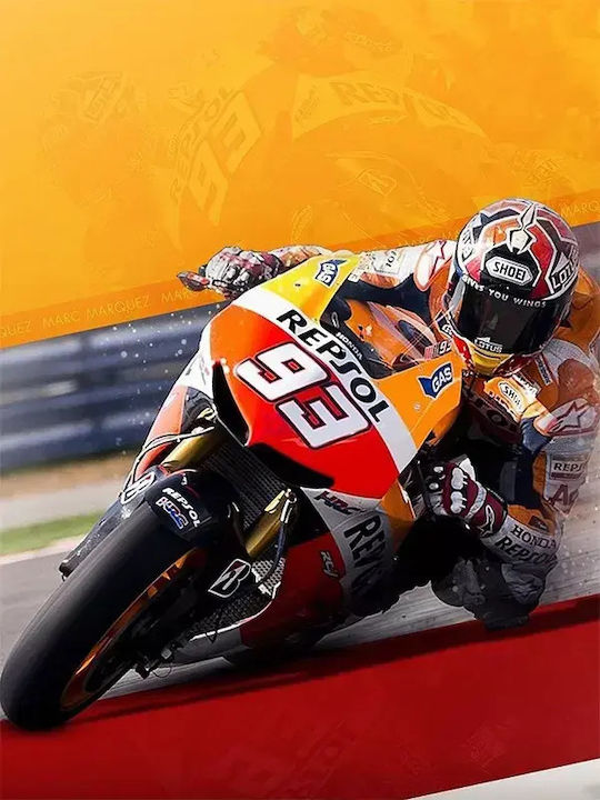 Poster Motogp Marc Marquez Gp001 40cm X 50cm Premium Μαύρο Ξύλινο Κάδρο