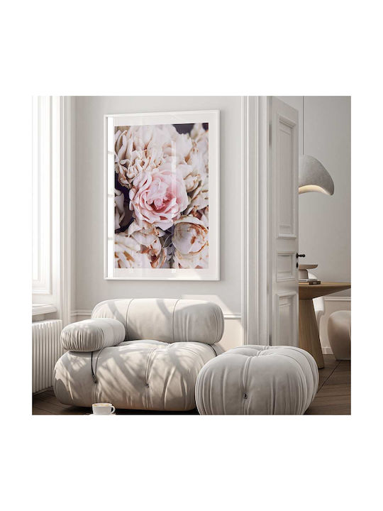 Poster Roses Pst2510 40cm X 50cm Premium Black Wooden Frame