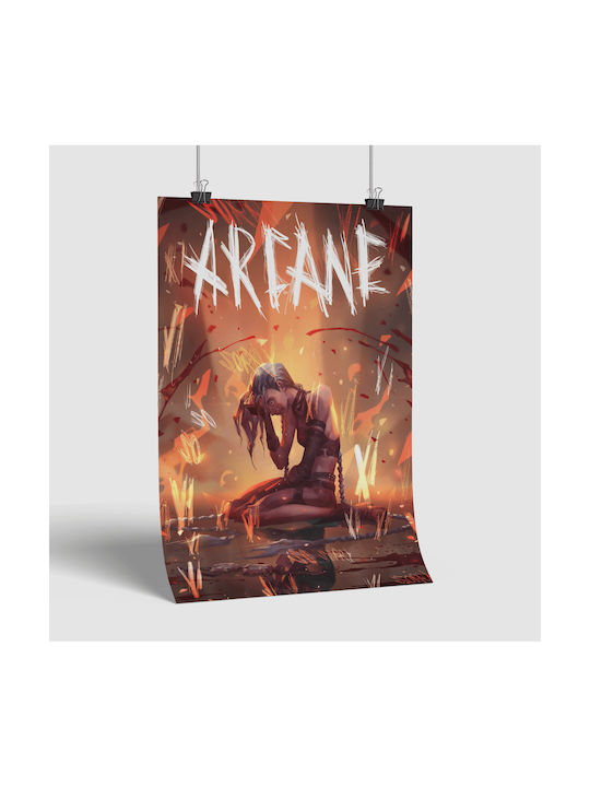 Gaming Poster Jinx Sorry Gm1114 40cm X 50cm Premium Μαύρο Ξύλινο Κάδρο