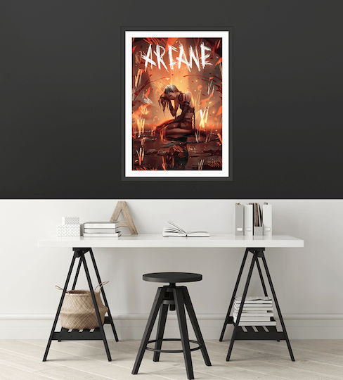 Gaming Poster Jinx Sorry Gm1114 40cm X 50cm Premium Μαύρο Ξύλινο Κάδρο