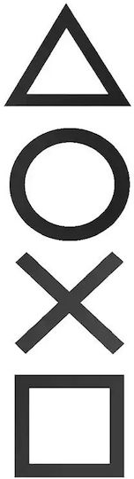 Playstation Symbols Ξύλινο