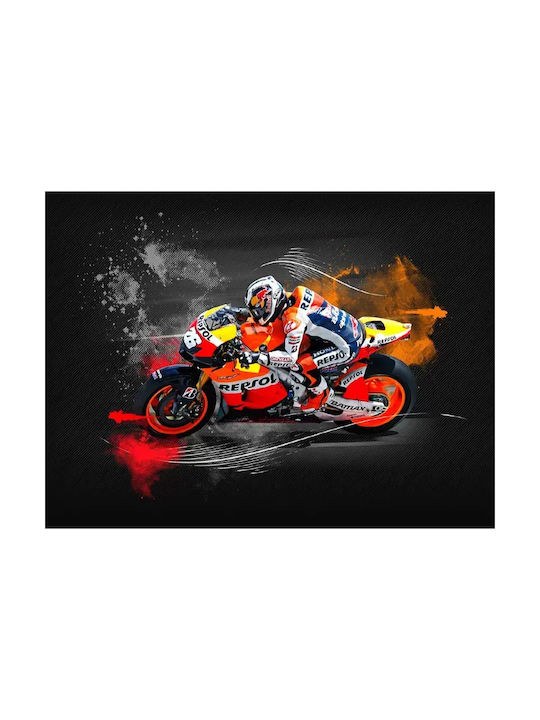 Poster Motogp Marc Marquez Gp026 40cm X 50cm Premium Μαύρο Ξύλινο Κάδρο