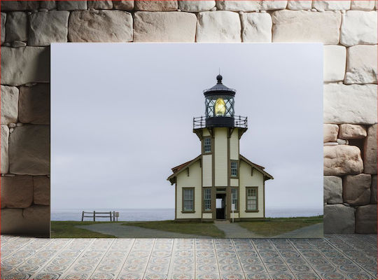Lighthouse By The Ocean Φάρος Δίπλα Στον Ωκεανό 1 σε Καμβά