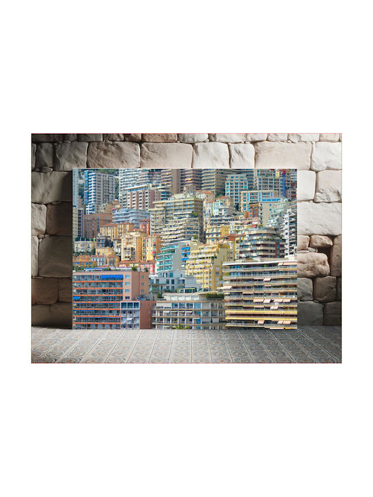 Πίνακας Colorful Urban Cityscape Πολύχρωμο Αστικό Τοπίο 120x80