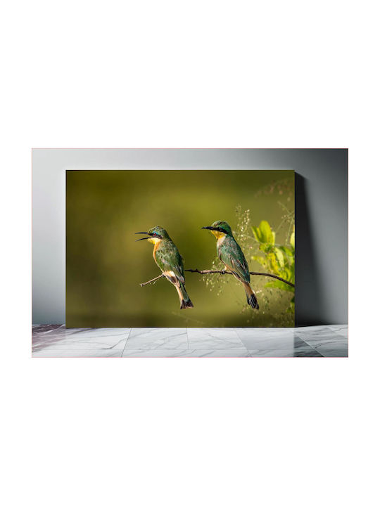 Панел Two Colorful Birds On A Branch Два Цветни Птици На Клон 150x100