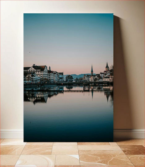 City Reflection At Dusk Αντανάκλαση Της Πόλης Στο Σούρουπο