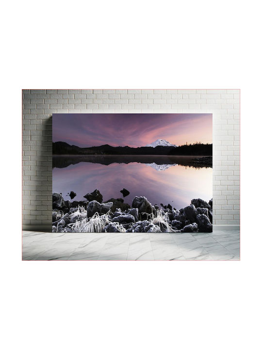 iLovePrints Gemälde Serene Mountain Reflection At Dusk 120x80