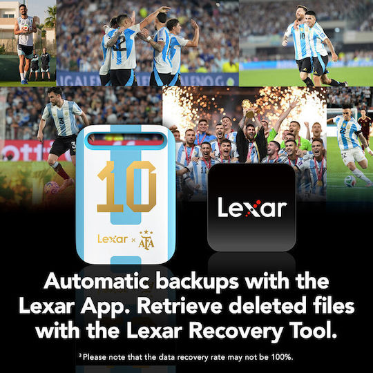 Lexar Air Elite Legends AFA Edition USB-C Εξωτερικός SSD 512GB 2.5" Μπλε