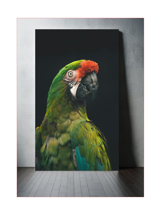 iLovePrints Gemälde Bunter Papagei 100x150