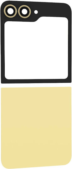Clappio Upper Lower Back Glass Replacement Kit Galaxy Z Flip 6 Yellow