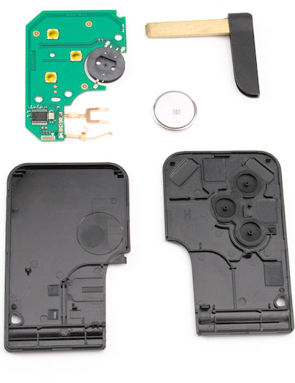 Car Key Card Renault Megane Scenic Clio Id46 Pcf7947 3 Buttons