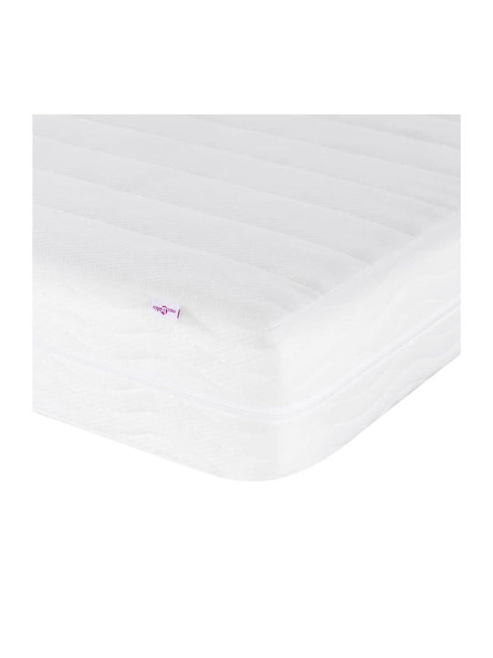 Ein Einzelbett Mit Samt Rosa Mit Lattenrost Und Matratze 90x200cm
