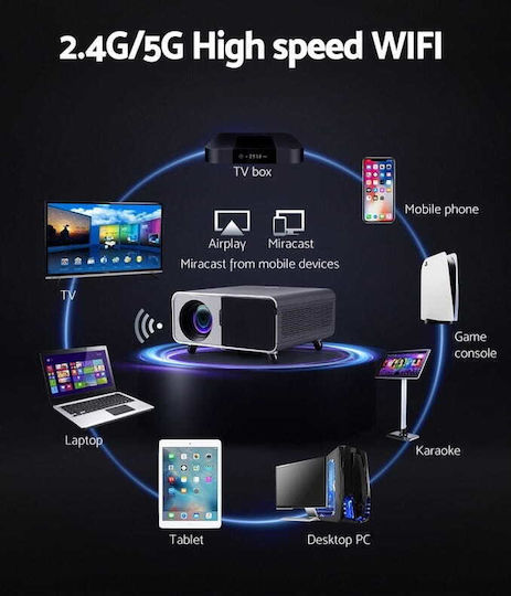 Zenwire Proiector X5 LCD Full HD cu Wi-Fi și Difuzoare Încorporate 1008399