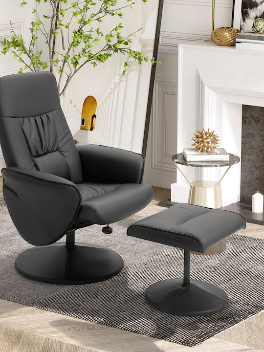 HomCom HomCom Office Chair with Recline and Adjustable Arms Black