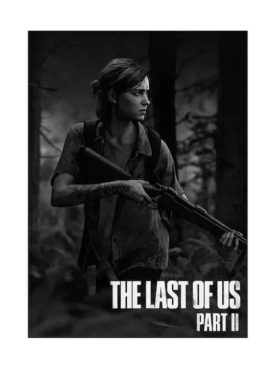 Gaming Poster Last Us Part Ii Ellie Gm2340 40cm X 50cm Κορνίζα Φυσικό Ξύλου Μπεζ