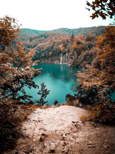 Poster Lake View Pst25145 40cm X 50cm Premium Μαύρο Ξύλινο Κάδρο