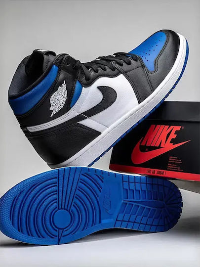 Jordan 1 Sneakers Blue Black K Ξύλινο